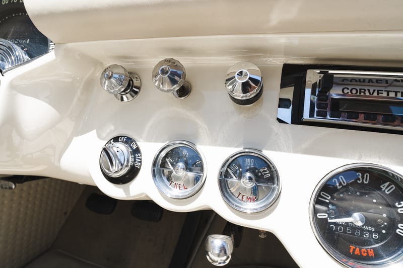 1957 Chevrolet Corvette, interior, frame 38 of 43