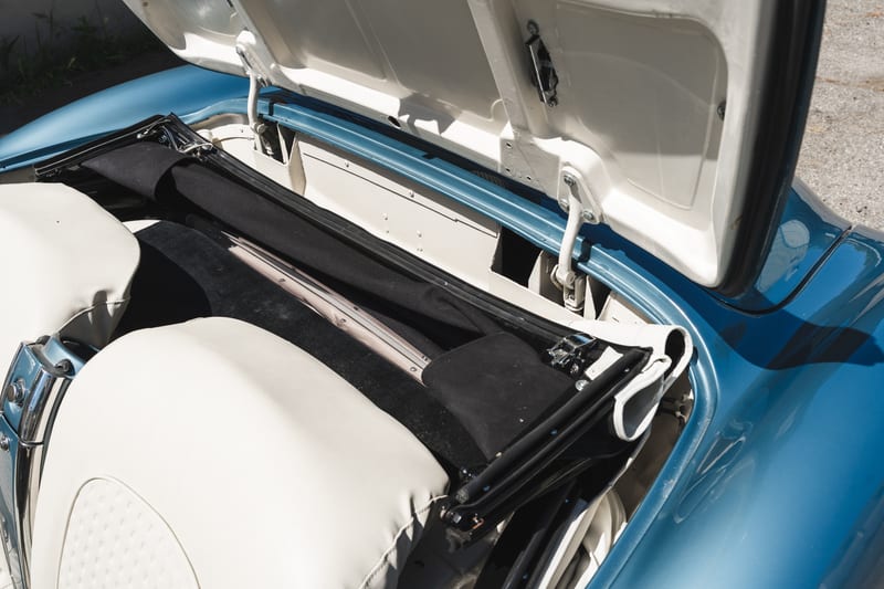 1957 Chevrolet Corvette, trunk, frame 3 of 14