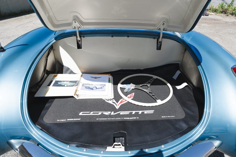 1957 Chevrolet Corvette, trunk, frame 5 of 14