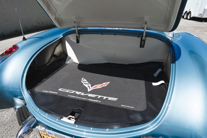1957 Chevrolet Corvette, trunk, frame 9 of 14