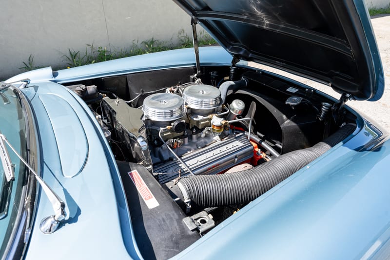 1957 Chevrolet Corvette, engine bay, frame 1 of 10