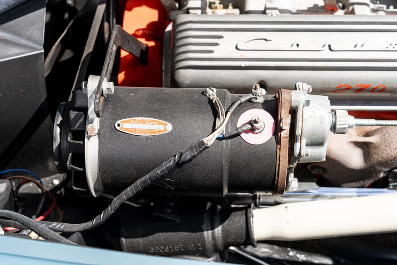 1957 Chevrolet Corvette, engine bay, frame 9 of 10