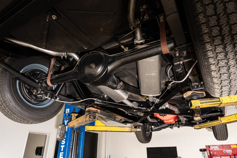 1957 Chevrolet Corvette, undercarriage, frame 11 of 20