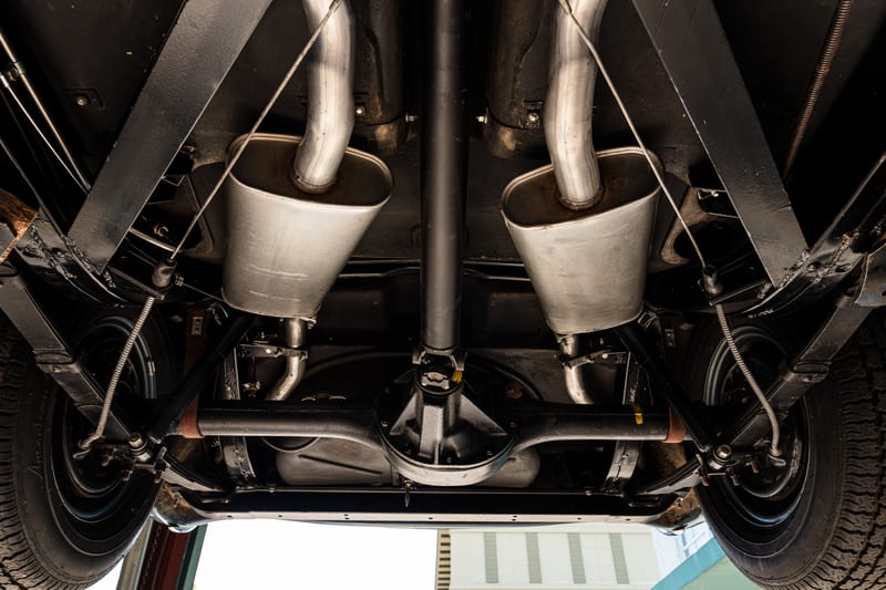1957 Chevrolet Corvette, undercarriage, frame 14 of 20