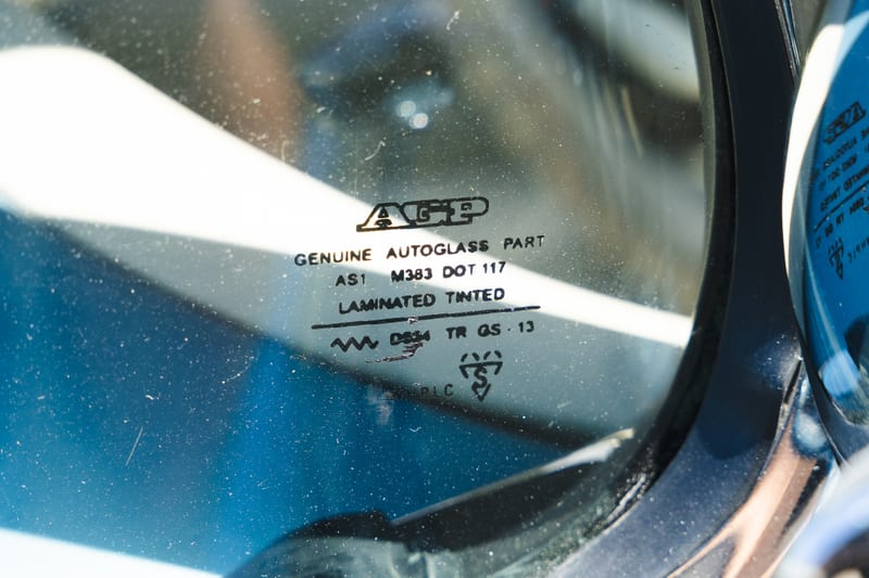 1957 Chevrolet Corvette, glass stamps, stickers, and engine numbers, frame 10 of 12