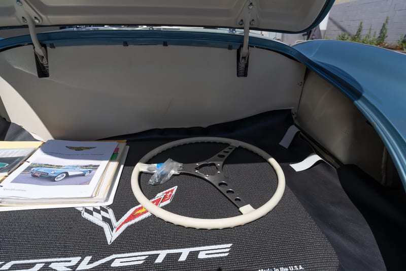 1957 Chevrolet Corvette, badges, body tag and documents, frame 5 of 5