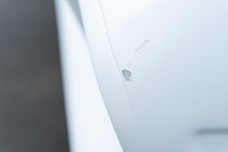 1965 Chevrolet Nova, stickers, decals, and blemish documentation, frame 3 of 8