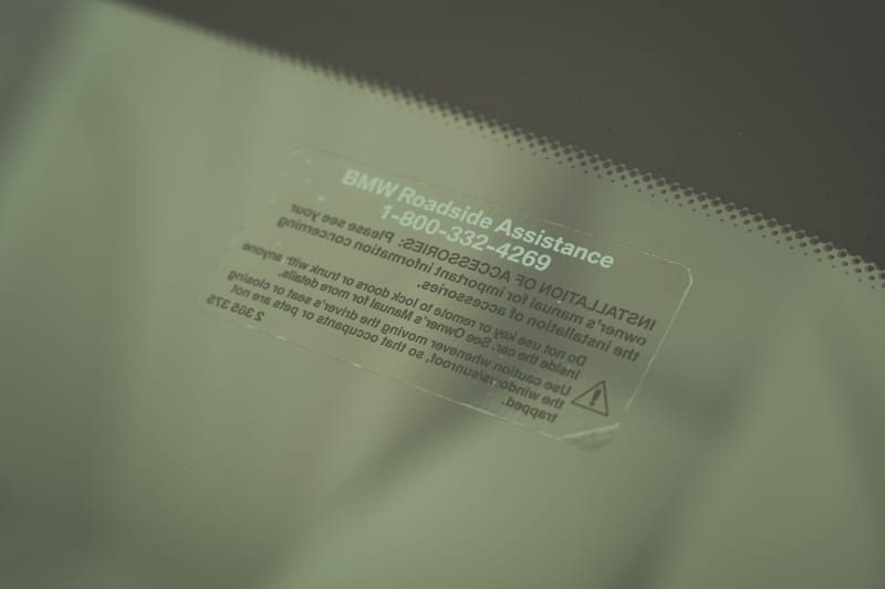 2018 BMW 430i Convertible, glass stamps and stickers, frame 7 of 8