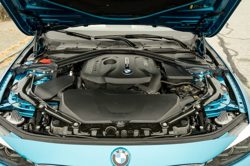 2018 BMW 430i Convertible, engine bay, frame 1 of 12